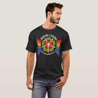 "Queer I Stand" t-shirt (on dark fabric)