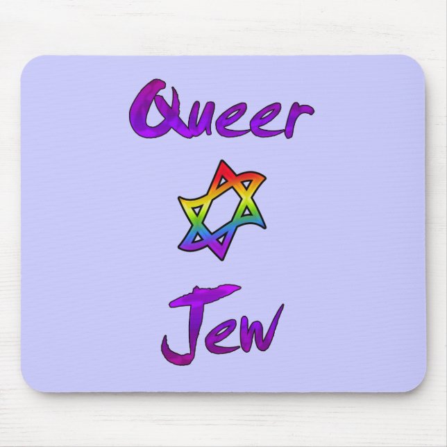 Queer Jew Mousepad (Front)