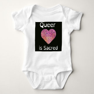 Queer Love Is Sacred Baby Bodysuit