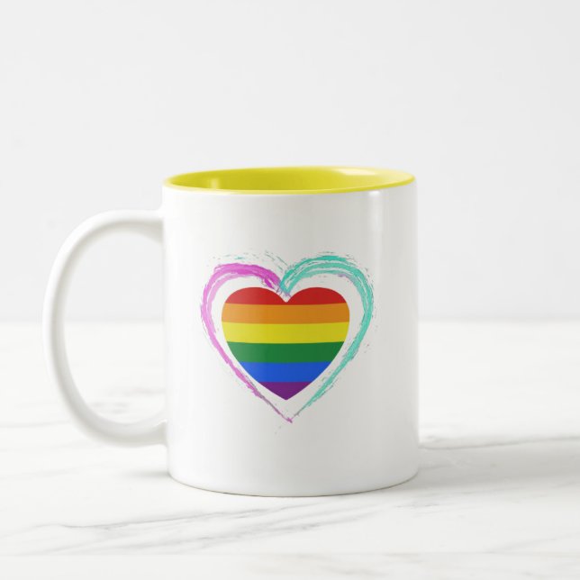 Queer Mutant! Two-Tone Coffee Mug (Left)