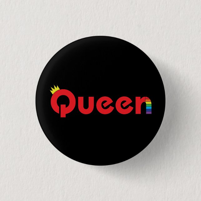 Queer/n Pride Badge Button (Front)