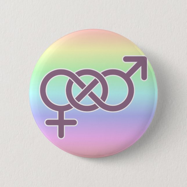 Queer Poly Pinback Button (Front)