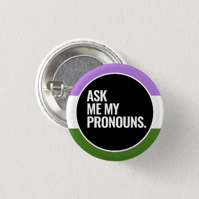 Queer Pride Button (Front & Back)