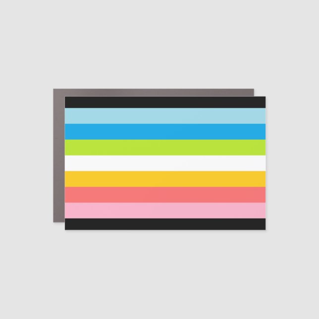 Queer Pride Car Magnet (Front)