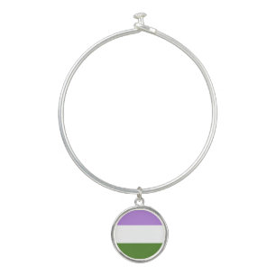 Queer Pride Flag Bangle Bracelet