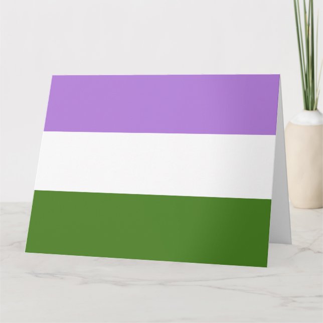 Queer Pride Flag Card (Front)