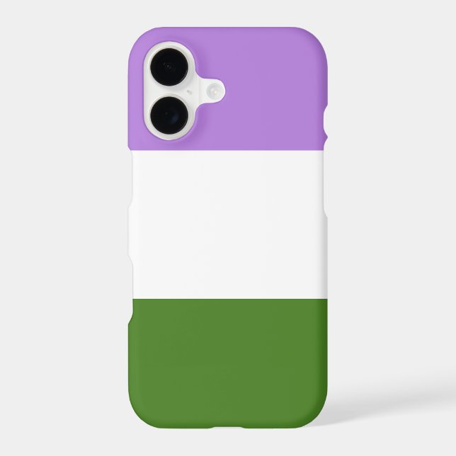Queer Pride Flag Iphone Case (Back)