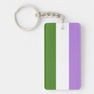 Queer Pride Flag Keychain