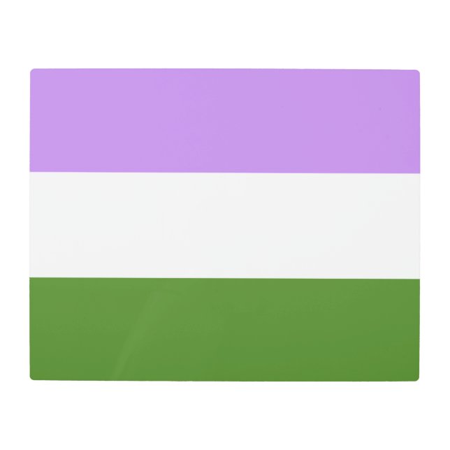 Queer Pride Flag Metal Print (Front)