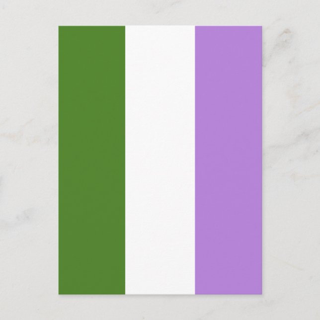 Queer Pride Flag Postcard (Front)
