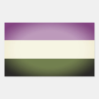Queer Pride Flag Rectangular Sticker