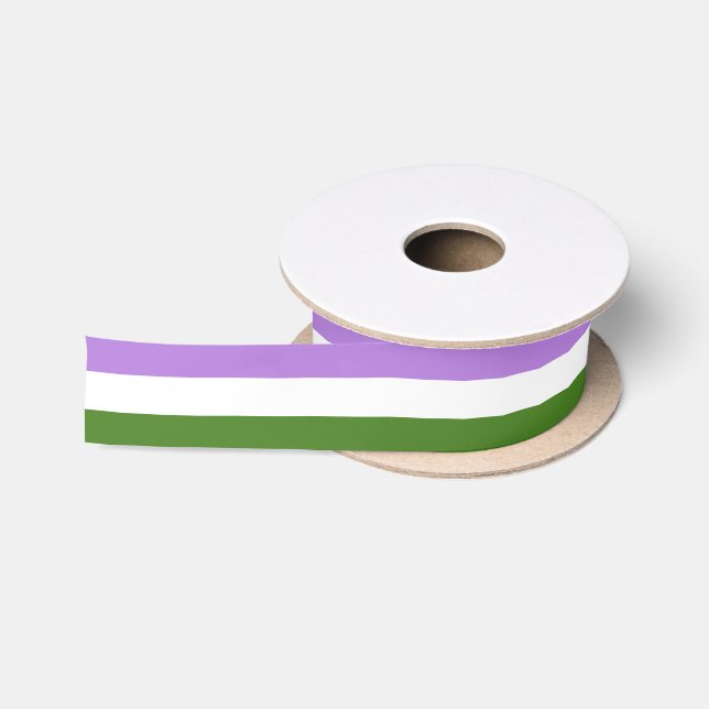 Queer Pride Flag Satin Ribbon (Spool)
