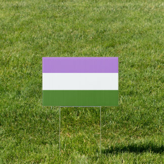 Queer Pride Flag Sign