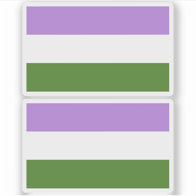 Queer Pride Flag Sticker (Front)