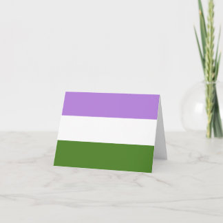 Queer Pride Flag Thank You Card