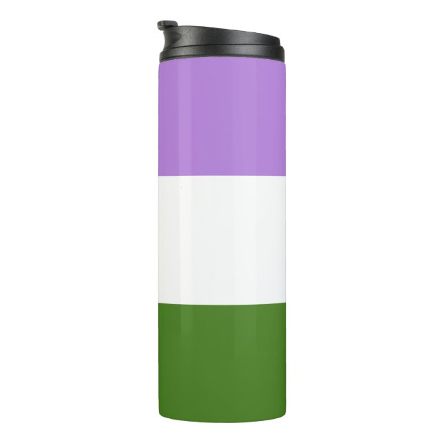 Queer Pride Flag Thermal Tumbler (Rotated Right)