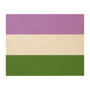 Queer Pride Flag Wood Wall Art