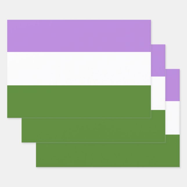 Queer Pride Flag Wrapping Paper Sheets (Set)