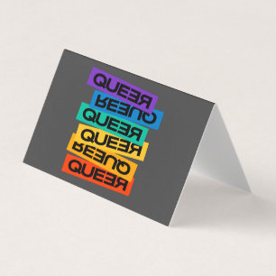 Queer- pride gay with rainbow color