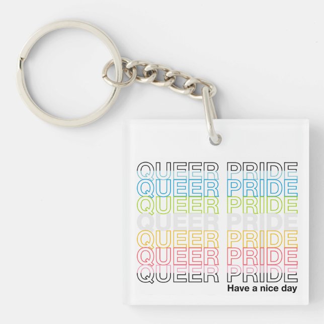 Queer Pride Keychain (Front)