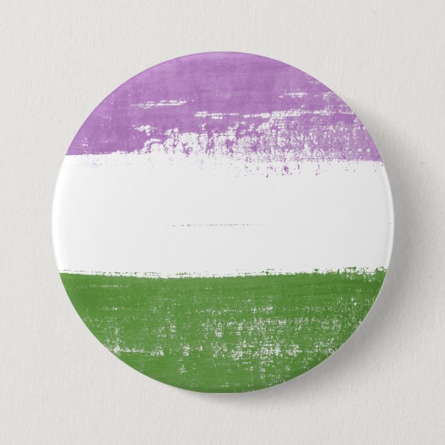 Queer Pride Paint Button (Front)