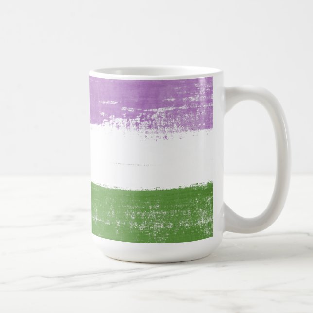 Queer Pride Paint Coffee Mug (Right)