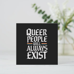 Queer Pride Pride Queer People Will Always Exist Invitation