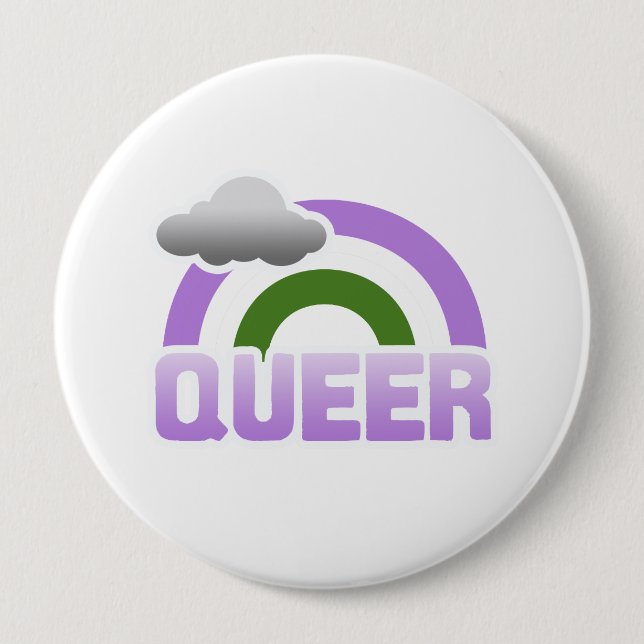 QUEER RAINBOW BUTTON (Front)