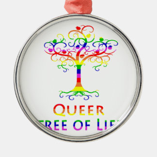 Queer Tree of Life Zazzle.png Metal Ornament