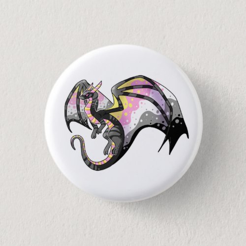 Queerplatonic Pride Dragon Button