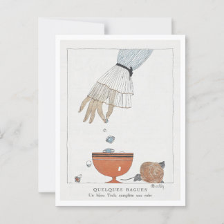 Quelques Bagues Charles Martin Fashion Postcard