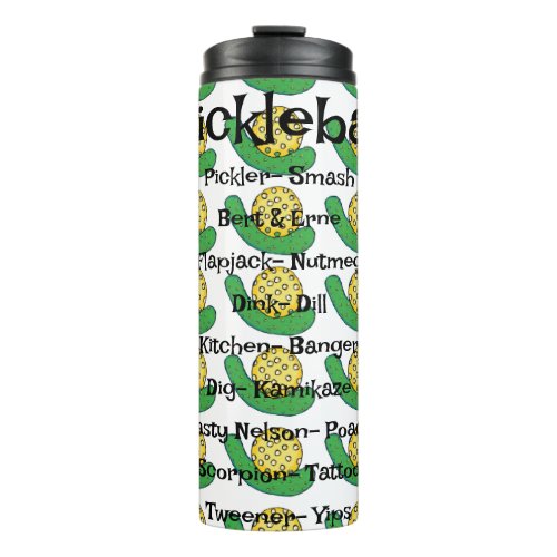 Quench your Pickleball Thirst Thermal Tumbler