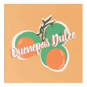 Quenepas Spanish Limes Fruit Hand Drawn          Acrylic Print