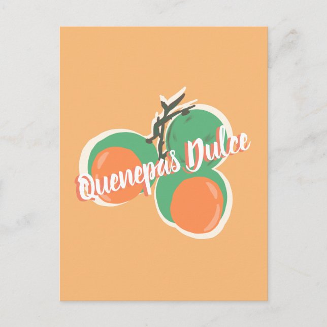 Quenepas Spanish Limes Fruit Hand Drawn          Postcard (Front)