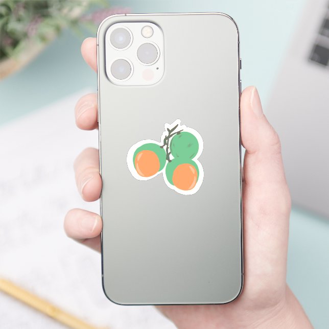 Quenepas Spanish Limes Fruit Hand Drawn      Sticker (Phone)