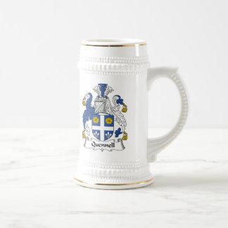 Quennell Family Crest Beer Stein
