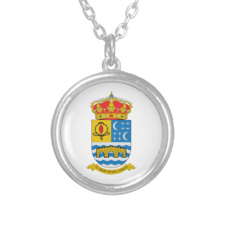 Quentar (Spain) Coat of Arms Silver Plated Necklace