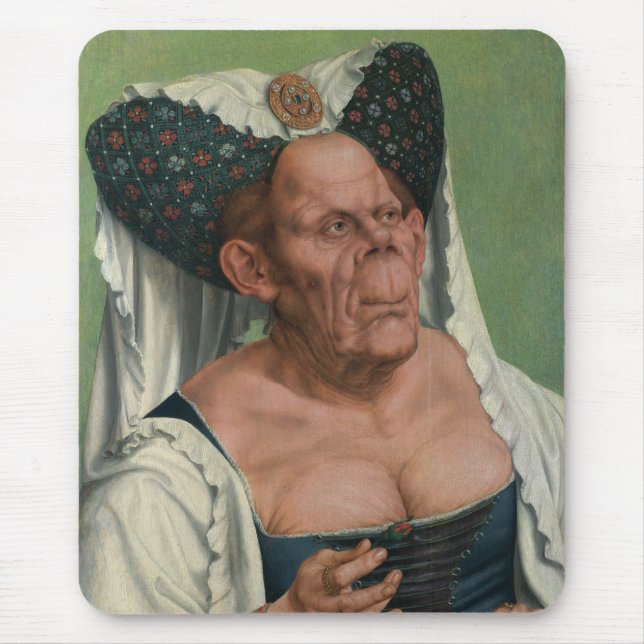 Quentin Massys, The Ugly Duchess, ca 1525 Mouse Pad (Front)