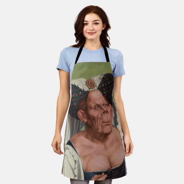 Quentin Matsys - A Grotesque Old Woman Apron (Worn)