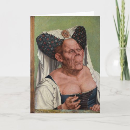 Quentin Matsys _ A Grotesque Old Woman Card