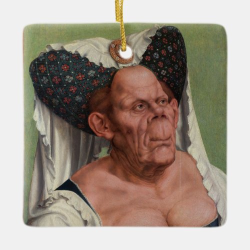 Quentin Matsys _ A Grotesque Old Woman Ceramic Ornament