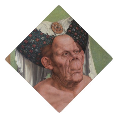 Quentin Matsys _ A Grotesque Old Woman Classic Graduation Cap Topper