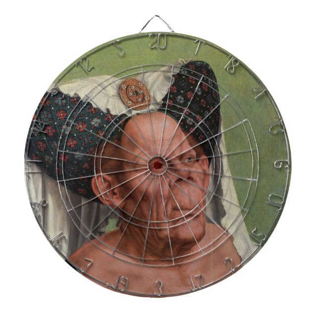 Quentin Matsys - A Grotesque Old Woman Dart Board (Front)