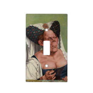 Quentin Matsys - A Grotesque Old Woman Light Switch Cover