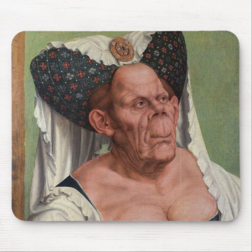 Quentin Matsys _ A Grotesque Old Woman Mouse Pad