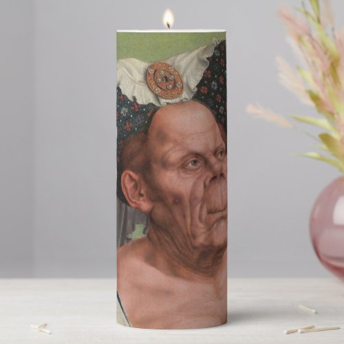 Quentin Matsys _ A Grotesque Old Woman Pillar Candle