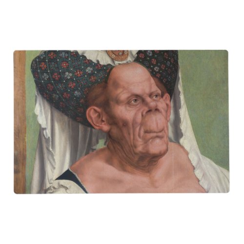 Quentin Matsys _ A Grotesque Old Woman Placemat