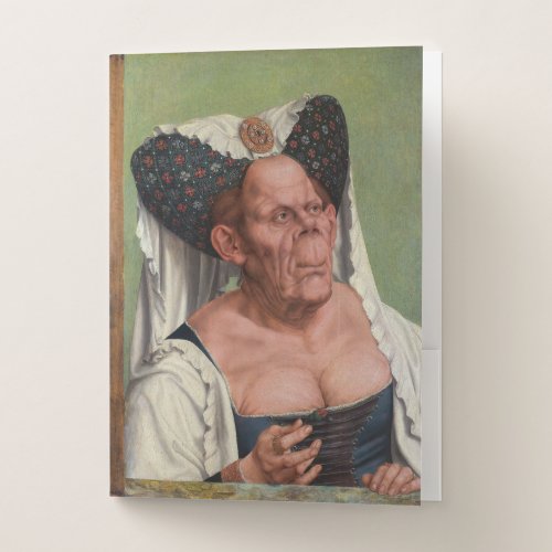 Quentin Matsys _ A Grotesque Old Woman Pocket Folder