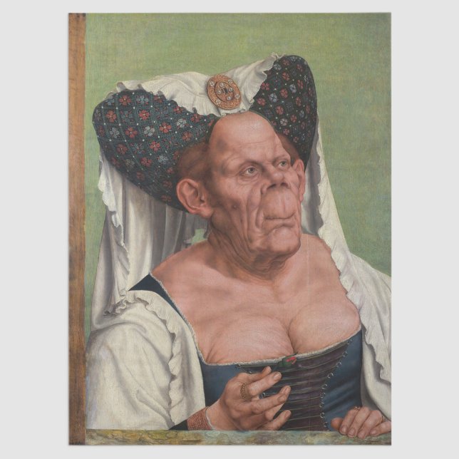 Quentin Matsys - A Grotesque Old Woman Tissue Paper (Creator Uploaded)
