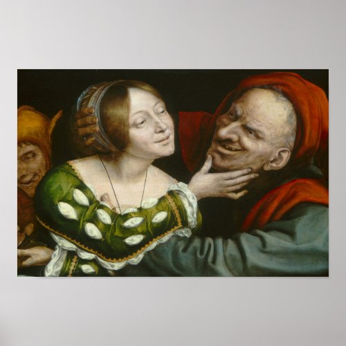 Quentin Matsys _ Ill_Matched Lovers Poster